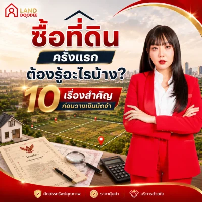 ซื้อที่ดินครั้งแรกต้องรู้อะไรบ้าง 10 เรื่องสำคัญก่อนวางเงินมัดจำ