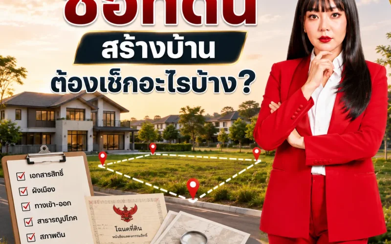 ซื้อที่ดินสร้างบ้าน ต้องเช็กอะไรบ้าง